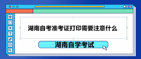 湖南自考準考證打印
