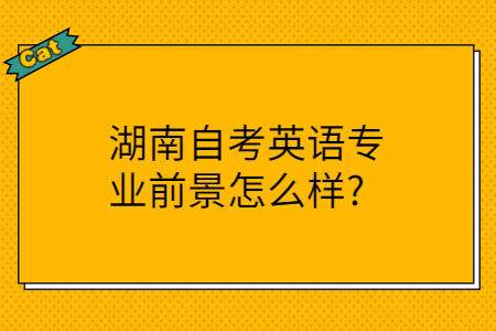 湖南自考學歷的用途